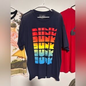 Vintage Nike Mens SB Dunk Skateboarding T-Shirt Navy Multicolor Mens XL Rare